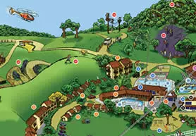 mapa gamela