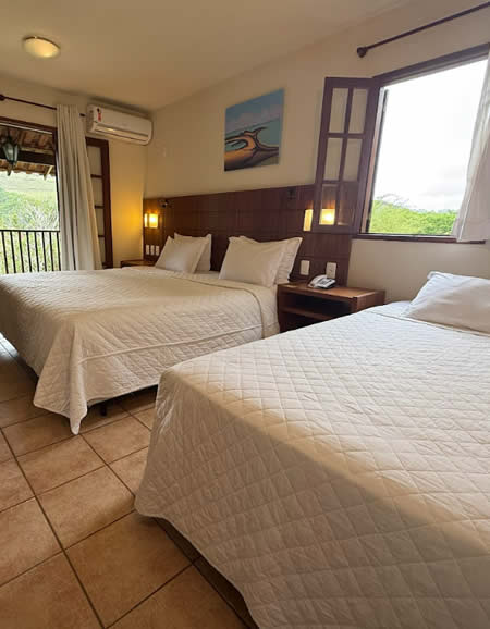 Varanda do Village Triplo no Hotel Fazenda Gamela